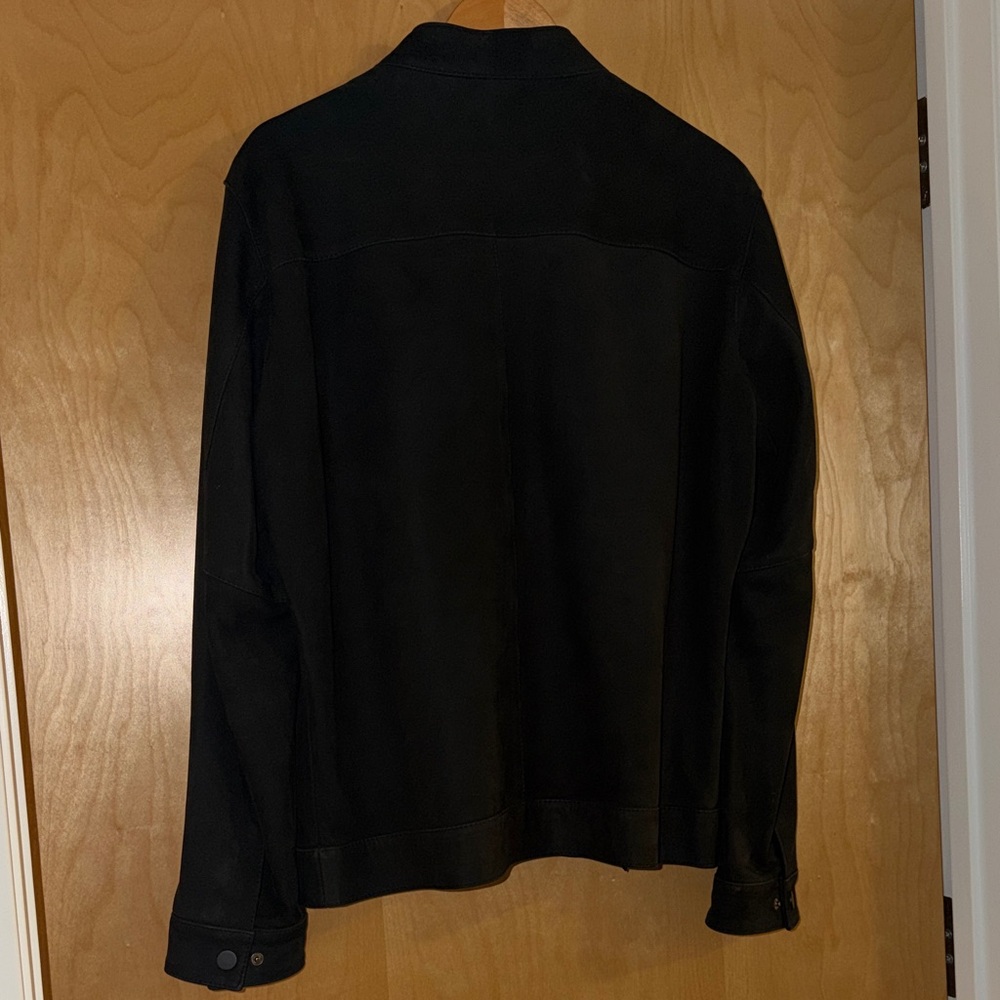Men's Black Suede Jacket - Picture 4 of 4